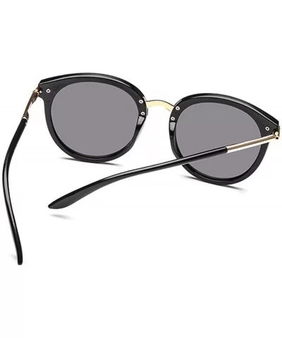 Womens Fashion Oversized Round Square Plastic Vintage Cut-Out Flash Mirror Lens Cat Eye Sunglasses - CZ18QHQAIX4 $5.56 Cat Eye