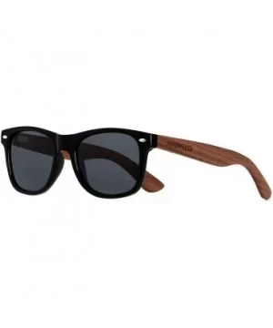 Wood Sunglasses Polarized for Men Women Uv Protection Wooden Bamboo Frame Mirrored Sun Glasses SERRA - C718IG9Z0KI $20.01 Sport