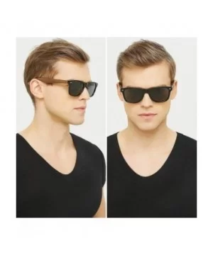 Wood Sunglasses Polarized for Men Women Uv Protection Wooden Bamboo Frame Mirrored Sun Glasses SERRA - C718IG9Z0KI $20.01 Sport