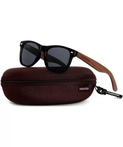 Wood Sunglasses Polarized for Men Women Uv Protection Wooden Bamboo Frame Mirrored Sun Glasses SERRA - C718IG9Z0KI $20.01 Sport