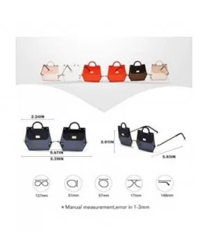 Handbag Shape Vintage Sunglasses Female Pink Red Decoration Party Frameless Sun Glasses Women Gradient - CU18Y5DD0AZ $31.30 R...