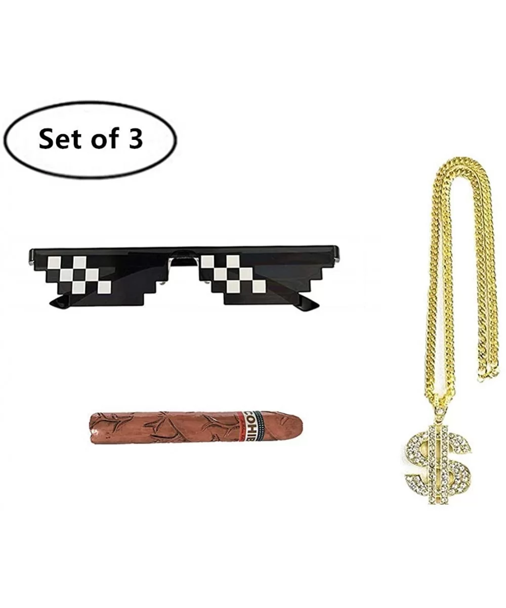 Mosaic Glasses Deal With It 8 Bit Pixel MLG Shades Unisex Sunglasses Toy - 3-piece Set - CJ18TTAKLN6 $19.71 Rectangular