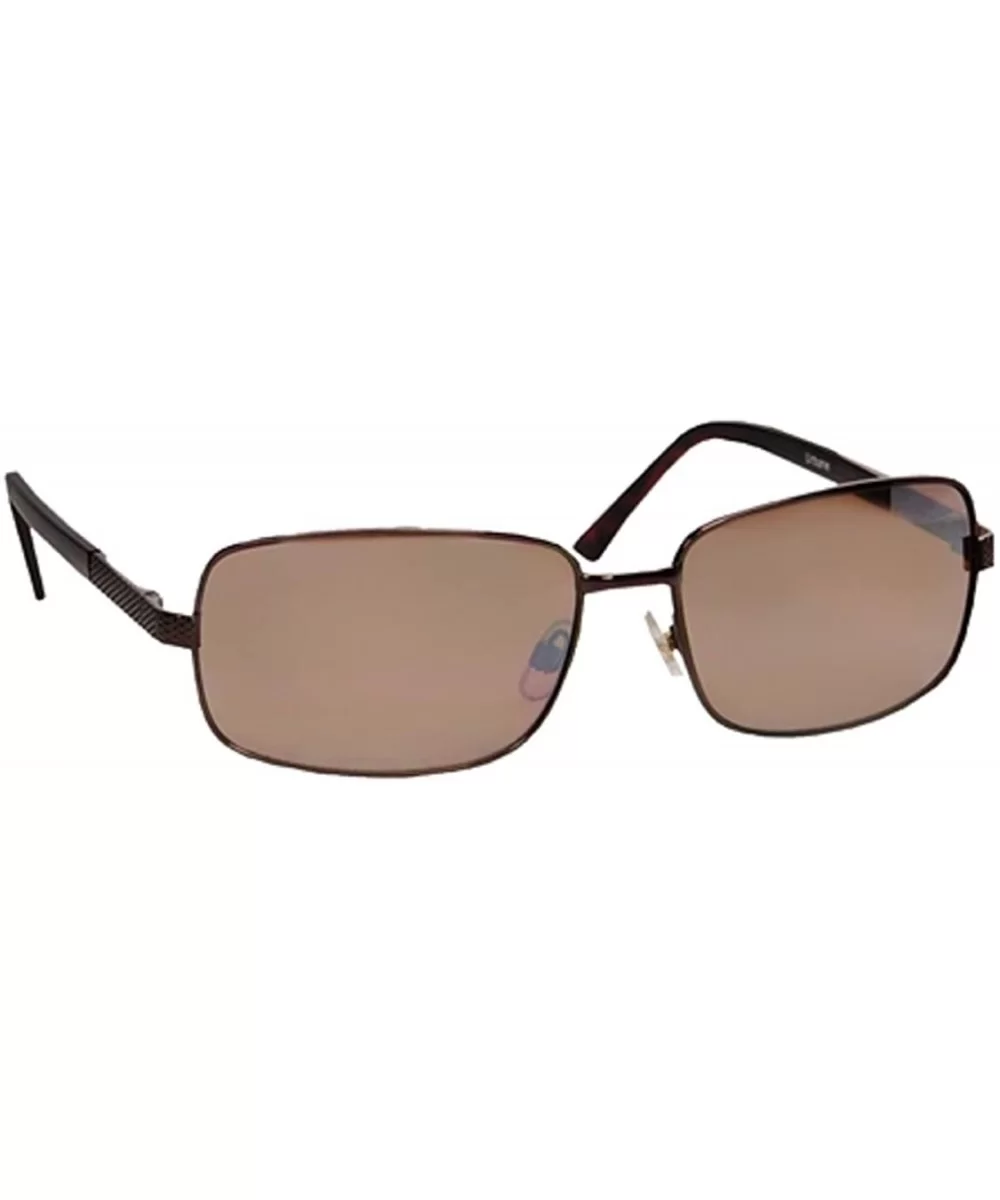 Men's Classic Metal Urbane Brown Sunglasses - CX12NEOOVHS $4.46 Rectangular