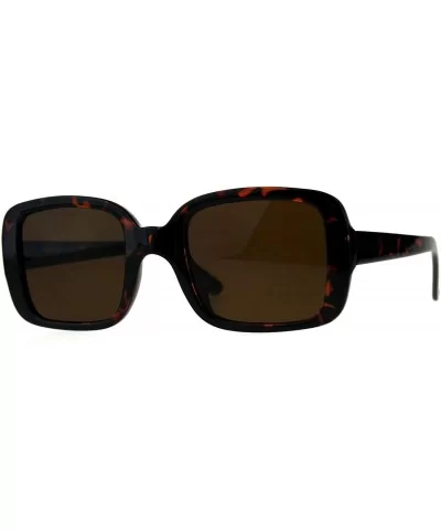 Mod Women Rectangular Plastic Retro Sunglasses - Tortoise Brown - C618C7HRYD9 $5.68 Rectangular