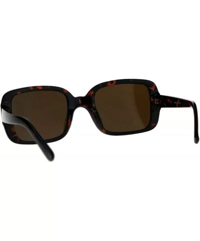 Mod Women Rectangular Plastic Retro Sunglasses - Tortoise Brown - C618C7HRYD9 $5.68 Rectangular