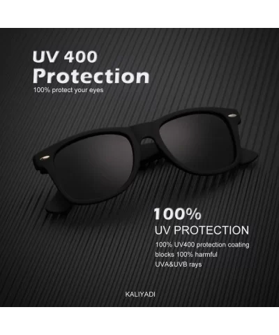 Polarized Sunglasses for Men and Women Semi-Rimless Frame Driving Sun glasses 100% UV Blocking - CU18OXW4CKY $20.70 Wrap