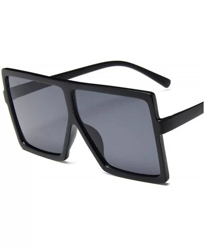 Plastic Oversized Women Sunglasses Square Brand Designer Big Frame Female UV400 Sun Glasses Oculos Masculino - CV198554GKK $2...