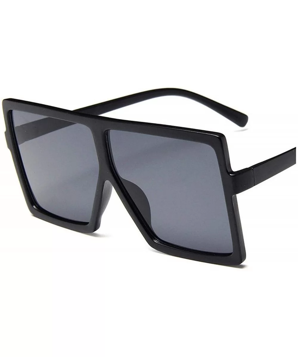 Plastic Oversized Women Sunglasses Square Brand Designer Big Frame Female UV400 Sun Glasses Oculos Masculino - CV198554GKK $2...