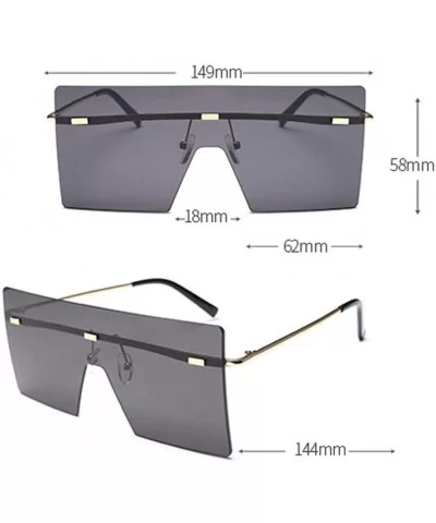 Individual SunFrameless Available Oversized - C3 - CC194G9XH5O $22.66 Oversized