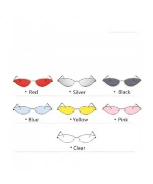 Cute Sexy Cat Eye Sunglasses Women Retro Small Black Red Pink Cateye Sun Glasses Female Vintage Shades For - Red - CO197ZAAHQ...