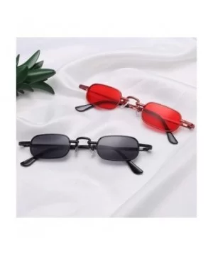 Vintage Small Square Steampunk Sunglasses Women Men Metal Frame Sun Glasses Female Retro Gothic - Redred - C6198U30DD5 $7.52 ...