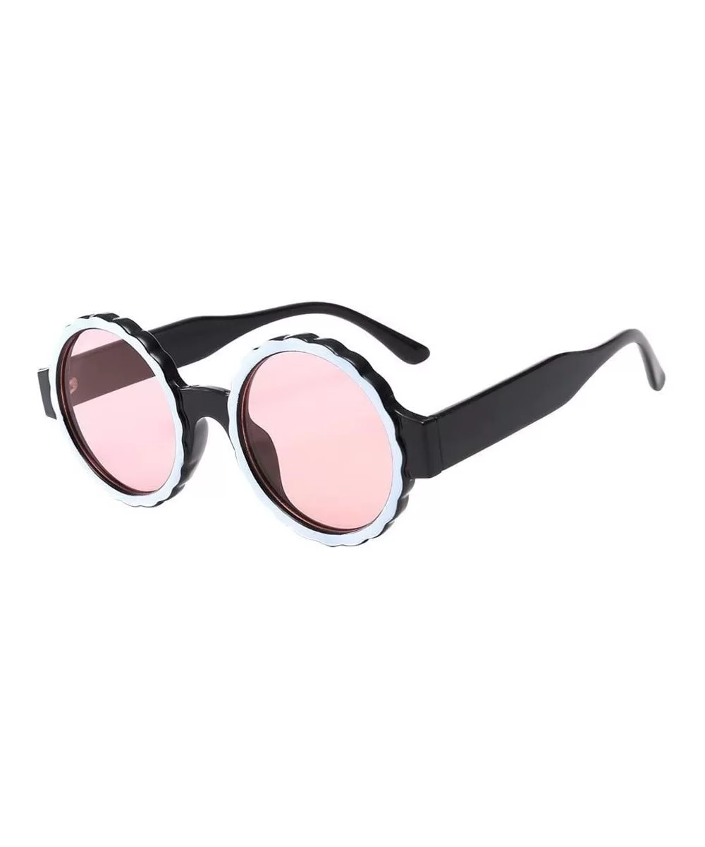 Oversize Polarized Sunglasses Protection - Pink - C118T463HDE $6.97 Oversized