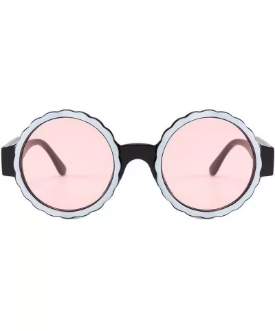 Oversize Polarized Sunglasses Protection - Pink - C118T463HDE $6.97 Oversized