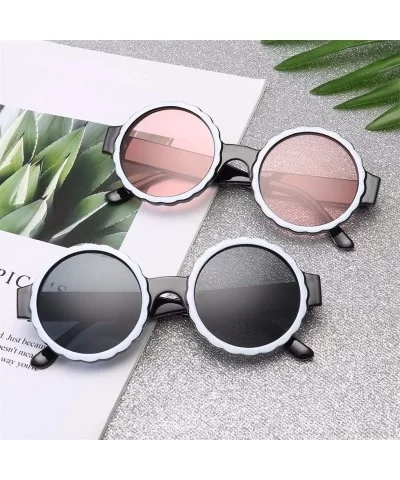 Oversize Polarized Sunglasses Protection - Pink - C118T463HDE $6.97 Oversized