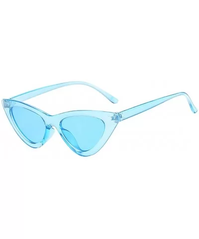 Unisex Vintage Eye Sunglasses Retro Eyewear Fashion Radiation Protection - Multicolor H - C7190O9LQTG $4.22 Oversized