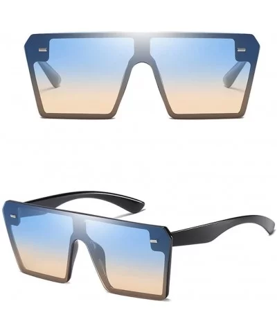 Oversized Sunglasses Succinct Rectangular - C - CE190NCZ666 $4.57 Rectangular