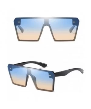 Oversized Sunglasses Succinct Rectangular - C - CE190NCZ666 $4.57 Rectangular