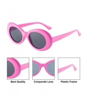 8 Pairs of Retro Oval Mod Thick Frame Sunglasses Women Men Girl Boy Sunglasses (Color 1) - CK18GA6IQYI $8.60 Oval