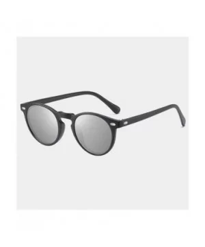 Men/Women Classic Retro Rivet Polarized Sunglasses 100% UV Protection TR90 Leg Men Glasses - C4 Black Silver - CY199QCAHO0 $7...