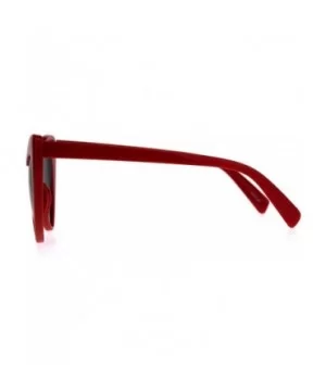 Womens Mod Heart Shape Plastic Funk Sunglasses - Red Black - CV180ZAN0LY $8.72 Round