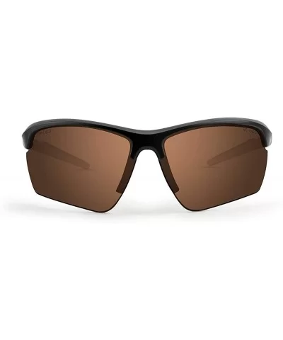 7 Shatterproof Polycarbonate Black Frameed Sunglasses - Black Frame - CZ1804E76QL $15.05 Sport