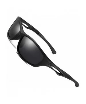 Polarized Aviator Sunglasses Eyewear Outdoor - Black - CK187Q587RC $11.11 Aviator