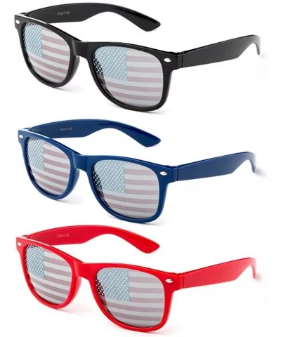 American Flag Team USA Patriotic Design Plastic Shades Party Props Decoration USMNT USWNT Heart - CT18205EZW4 $10.45 Wayfarer