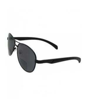 Aviator Bifocal Sunglasses B117 - Black Frame Gray Lenses - CA1927EHQK7 $15.61 Aviator