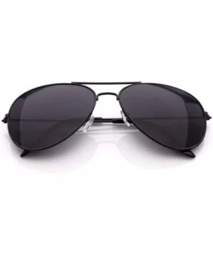 Ellipse Metal Frame Polarized Mirrored Sunglasses - Black - CJ18WDR7K27 $10.21 Goggle