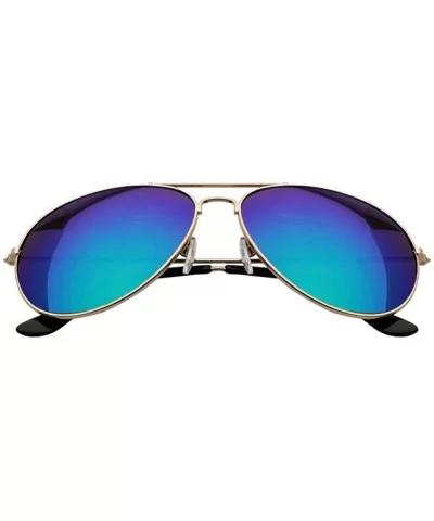 Ellipse Metal Frame Polarized Mirrored Sunglasses - Black - CJ18WDR7K27 $10.21 Goggle