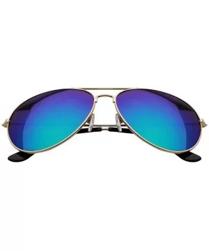 Ellipse Metal Frame Polarized Mirrored Sunglasses - Black - CJ18WDR7K27 $10.21 Goggle