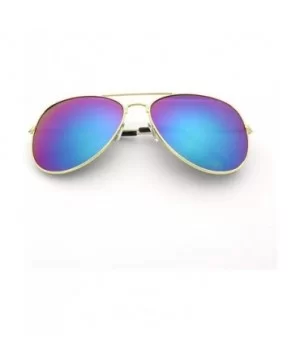 Ellipse Metal Frame Polarized Mirrored Sunglasses - Black - CJ18WDR7K27 $10.21 Goggle