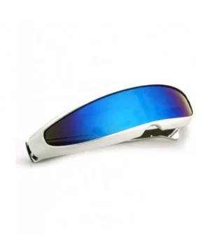 Electroplated Silver Clothing Sunglasses Futuristic - CB199ZXH646 $11.26 Goggle