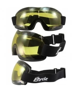 Starling Skydiving Motorcycle Goggles Yellow Anti-Fog One Piece Lens - CY18G2ZCGXN $11.96 Goggle