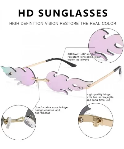 Fashion Sunglasses Rimless Trending - CF18ZINR2QQ $11.25 Rimless