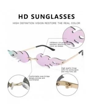 Fashion Sunglasses Rimless Trending - CF18ZINR2QQ $11.25 Rimless