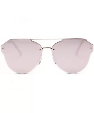 Women's Retro Cat Eye Oval Shades Frame UV Protection Polarized Sunglasses - Gold - CO18E7LYNI8 $8.64 Oval