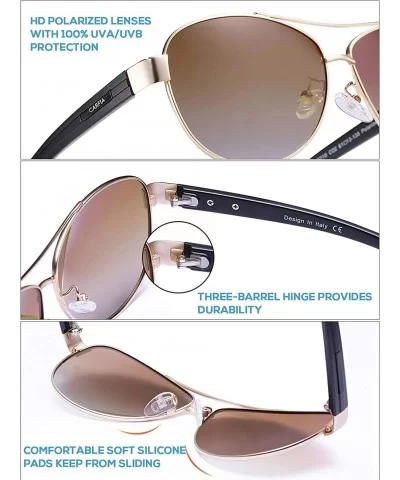 Polarized Sunglasses for Women UV Protection Outdoor Glasses Ultra-Lightweight Comfort Frame - CQ185Q3WY7S $19.22 Round