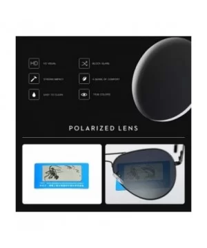 Polarized Aviator Sunglasses Mirrored Lens Metal Frame for Men Women - 100% UV 400 Protection - A4 G15 - C918L2C4Z7H $12.30 W...