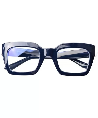 Unisex Anti-Blue Light Reading Glass Square Computer Eyeglass Frame - Blue - C818ULSID9Y $8.10 Square