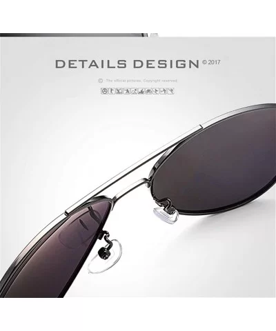 Men Women Fashion Aviator Polarized Sunglasses Vintage with Oversized Frame for Sport Driving Fishing - Grey - C318YNMAEYY $5...