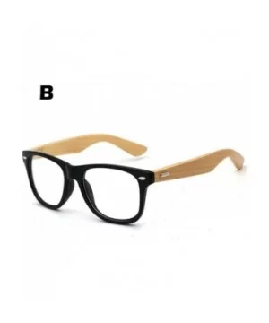 2018 Bamboo Sunglasses Wooden Wood Retro Vintage Summer Glasses for Men Women - B - CO18EM2YWT5 $7.06 Sport