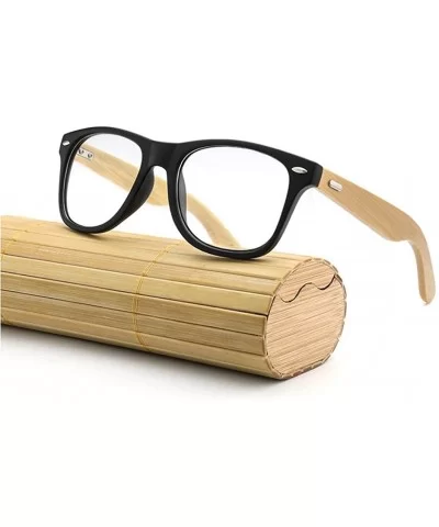 2018 Bamboo Sunglasses Wooden Wood Retro Vintage Summer Glasses for Men Women - B - CO18EM2YWT5 $7.06 Sport