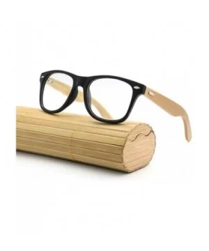 2018 Bamboo Sunglasses Wooden Wood Retro Vintage Summer Glasses for Men Women - B - CO18EM2YWT5 $7.06 Sport