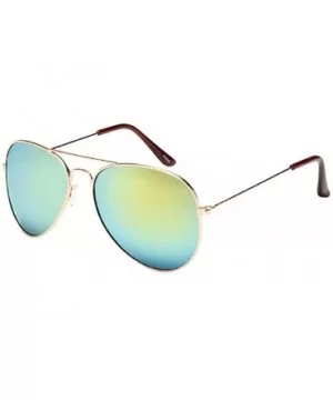 Classic Polarized Aviator Sunglasses for Men and Women Metal Frame UV400 Lens Sun Glasses - I - CC1908MYZLQ $5.88 Oversized