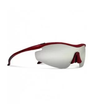 Zeta Red Road Cycling/Fishing Sunglasses with ZEISS P7020M Super Silver Mirrored Lenses - C618KMO90NZ $17.14 Sport