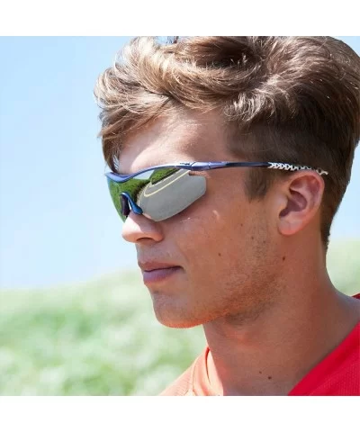 Zeta Red Road Cycling/Fishing Sunglasses with ZEISS P7020M Super Silver Mirrored Lenses - C618KMO90NZ $17.14 Sport