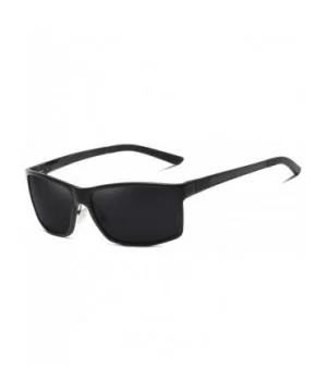 Sunglasses Protection Rectangular Travelling - Black Grey - CA18YCEKA46 $13.47 Rectangular