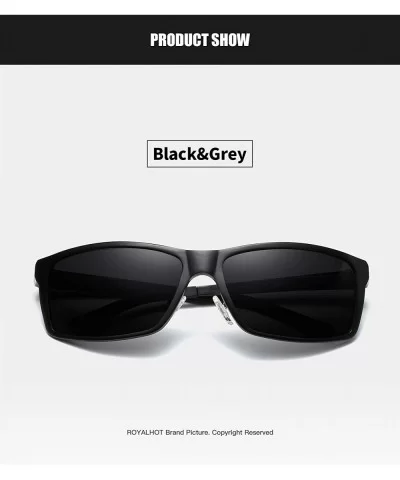 Sunglasses Protection Rectangular Travelling - Black Grey - CA18YCEKA46 $13.47 Rectangular