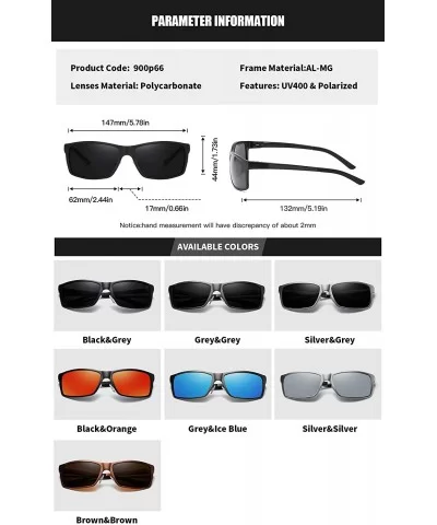 Sunglasses Protection Rectangular Travelling - Black Grey - CA18YCEKA46 $13.47 Rectangular